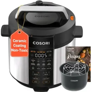 Pressure Cooker 6 qt, 9-in-1 Instant Multi Kitchen Appliances, Safer Venting Design, Rice Cooker, Slow Cooking Pot, Sous Vide, S