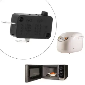 5PCS KW1-103 Microwave Oven Door Switch Fit For Microwave Washing Machine Rice Cooker 16A 250V 2 Pins